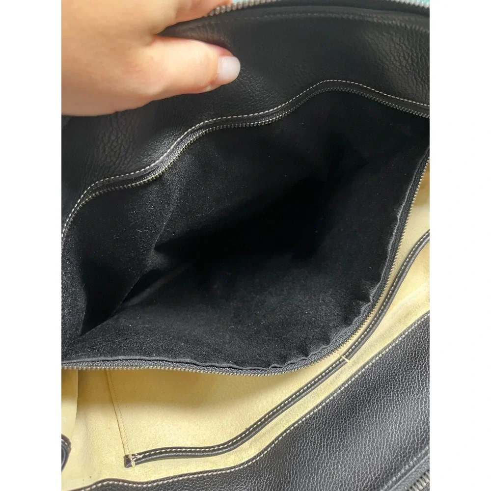 Vintage Coach 5152 Black Pebbled Leather Briefcase Laptop Portfolio‎ Bag CLC